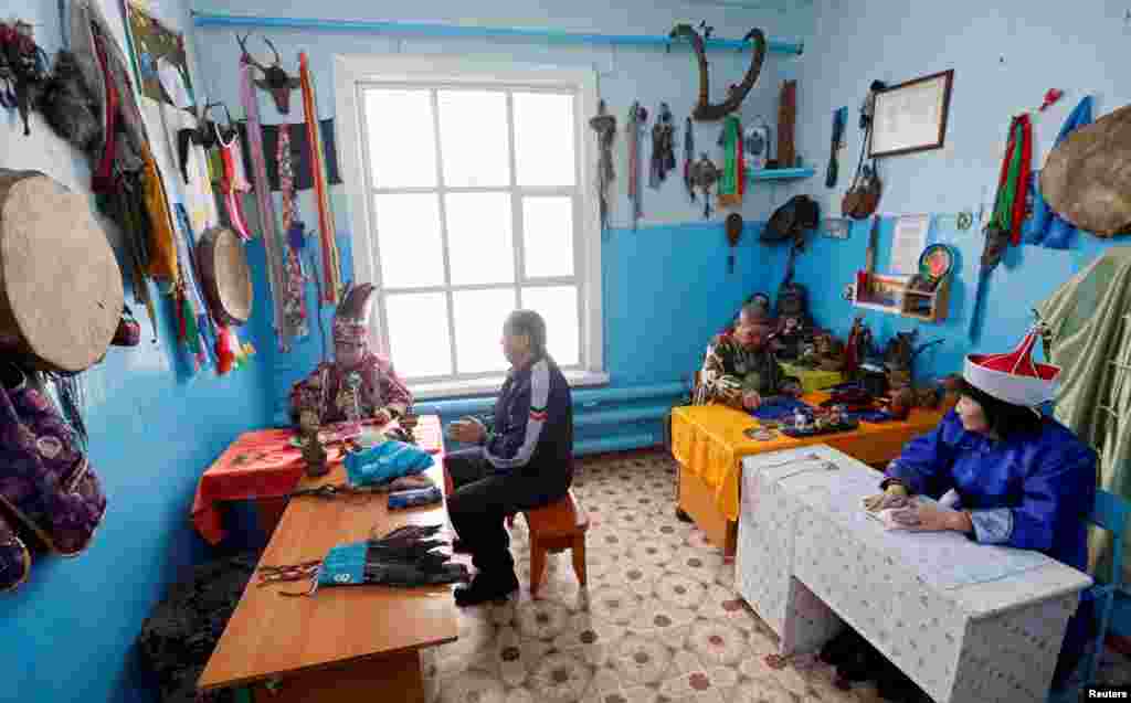 Так выглядит "приемная" шаманов в тувинском городе Кызыл