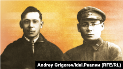 Муса Джалиль и Ибрагим Салахов (справа), 1930-е гг
