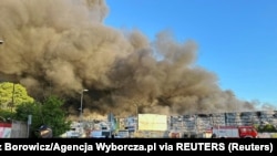 Пожар в ТЦ Marywilska 44 12 мая 2024 года