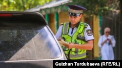 Проверка на дорогах Бишкека