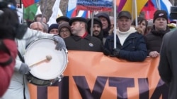 Thousands Rally In Moscow To Mark Nemtsov Killing Anniversary