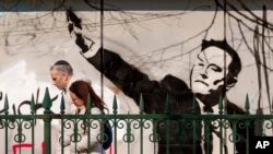 Граффити с Илоном Маском 