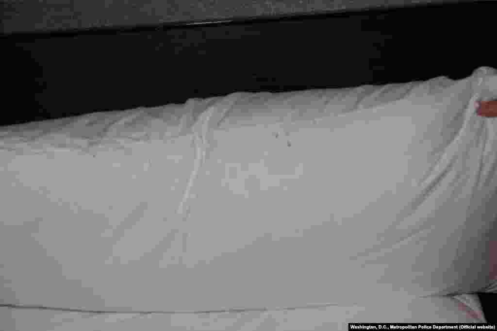 В&nbsp;отчете, предоставленном RFE/RL городскими властями Вашингтона, говорится, что бывший министр печати Лесин мог получить перелом шеи чуть ниже линии челюсти "в момент смерти или незадолго до нее"