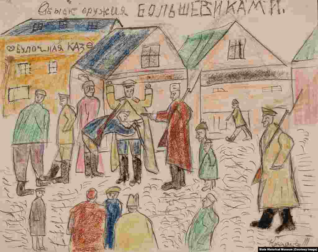 "Судьбу этих детей нам установить не удалось &ndash; мы, собственно, и не ставили себе такой задачи, &ndash; но предположить их последующую биографию мы можем. Кто-то смог уехать в эмиграцию, как мы знаем, им жилось там тоже по-разному &ndash; кому-то хорошо, а кому-то не очень", &ndash; говорит Лукьянов. Косарев. "Обыск оружия большевиками"