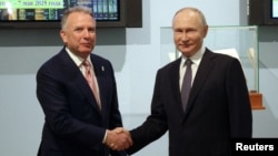 Уиткофф и Путин во время встречи в Петербурге. 11 апреля 2025 года