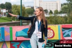 Tour guide Oksana Mankevich